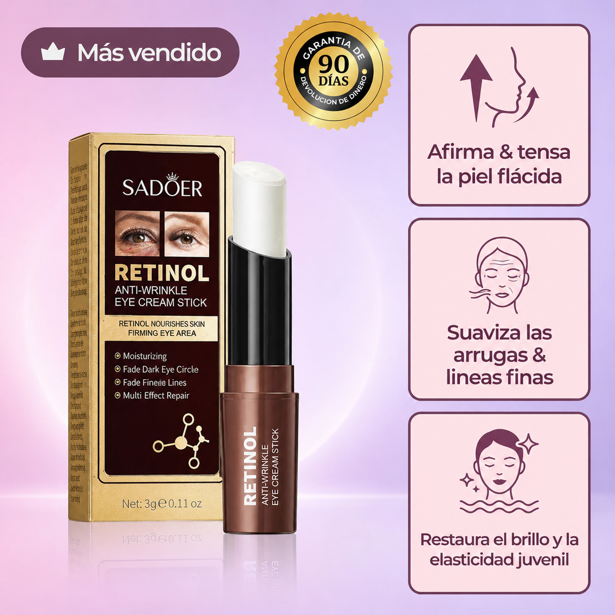 Barra de Retinol Anti envejecimiento